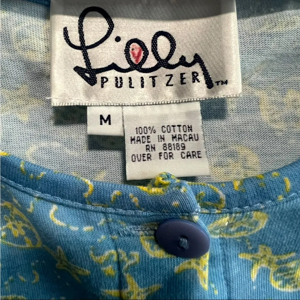 Vintage Lilly Pulitzer Sand Dollar, Turtle Midi Dress, in Excellent Condition - Image 2