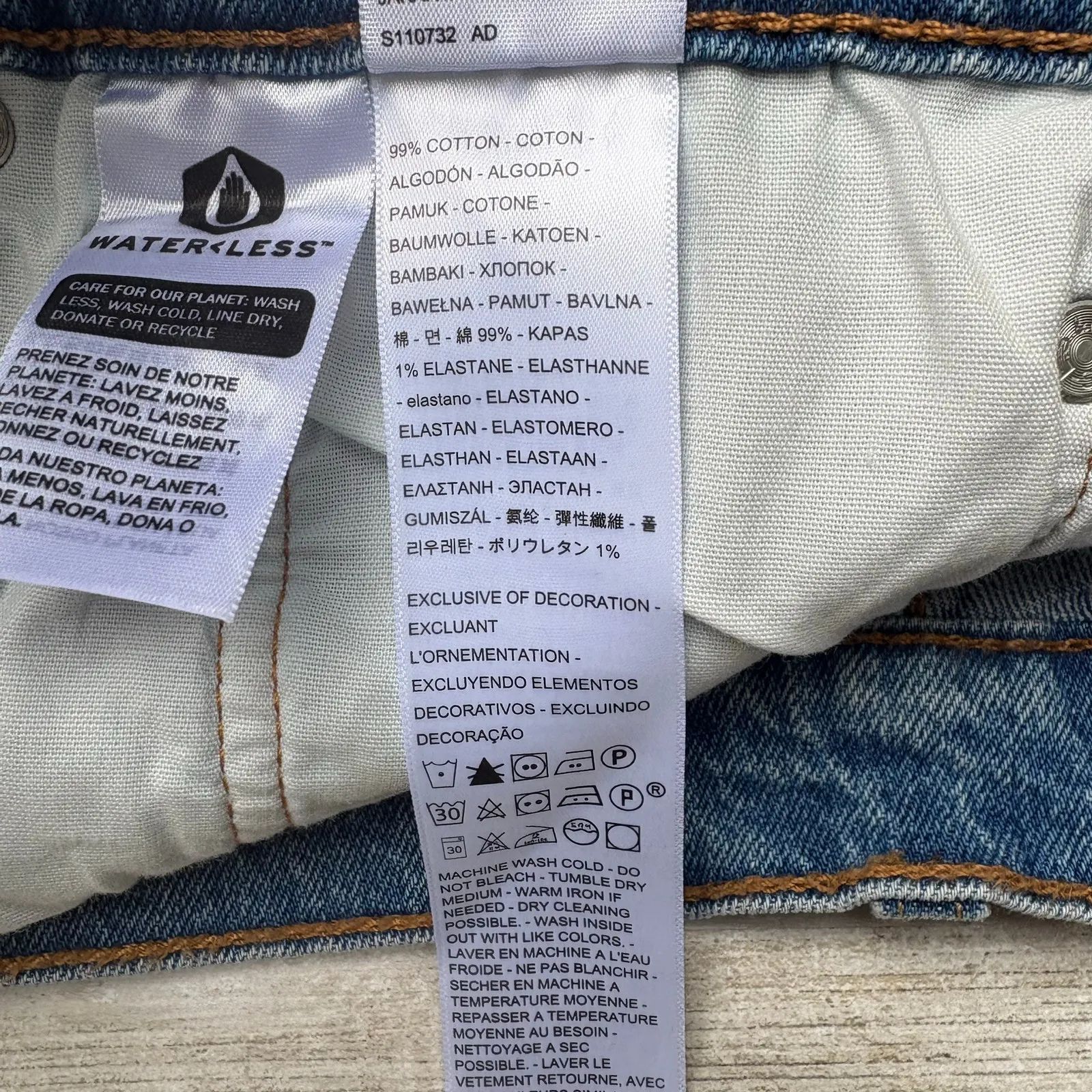 Levi’s 501 Cutoff Jean Shorts Sz 31 Med Wash Daisy Dukes Button Fly Casual Blue - Image 7