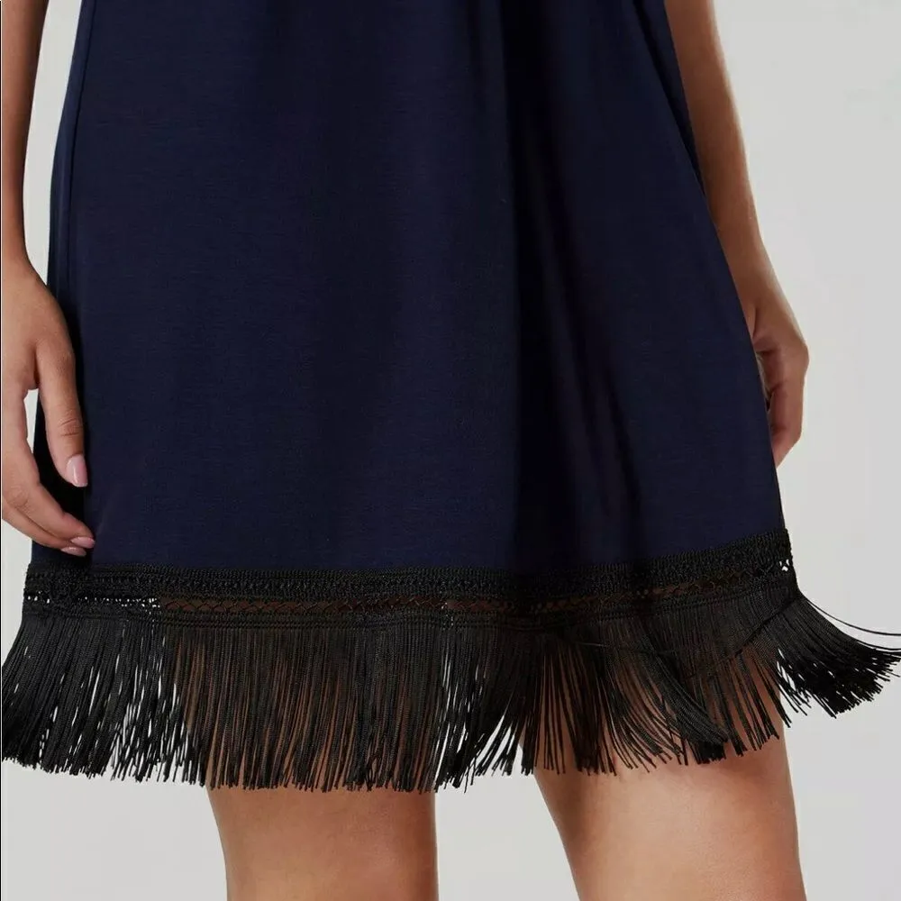 New. Trina Turk halter fringe dress. - Image 4