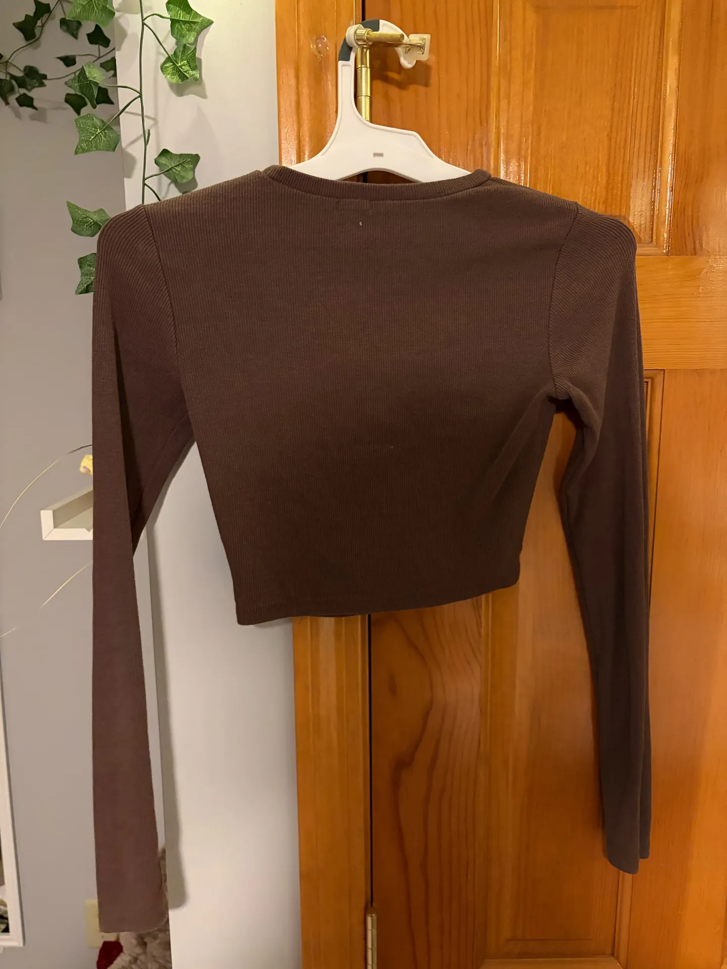 Garage Crop Top Long Sleeve brown - Image 3
