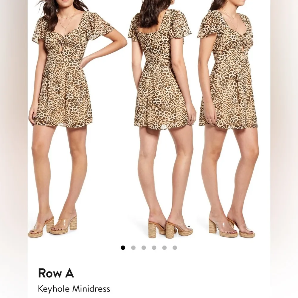 ROW A ANIMAL PRINT TWIST FRONT COCKTAIL DRESS VIA NORDSTROM - Image 6
