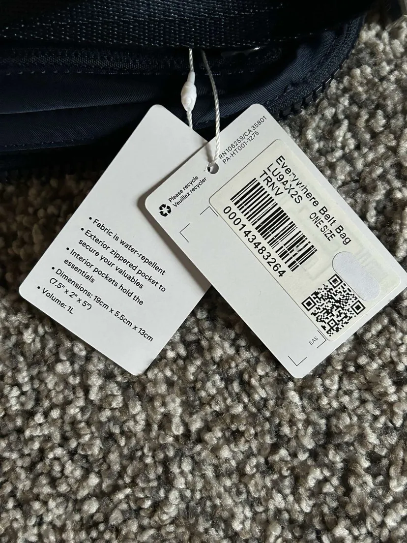 Everywhere Belt Bag Black New With Tags 1L - Image 4