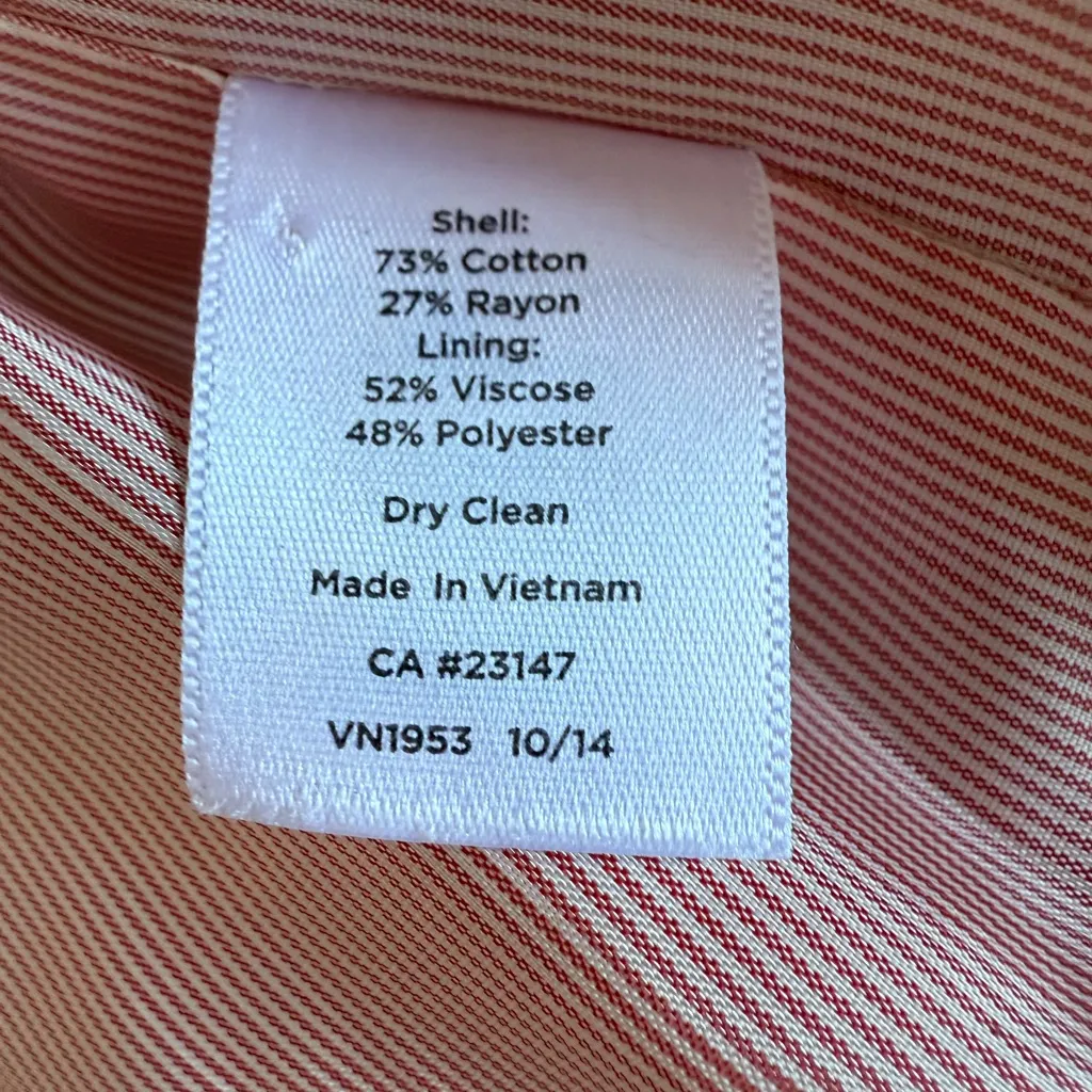 Talbots Salmon Pink Blazer Classic Preppy Two-Button Jacket Size 10 - Image 8