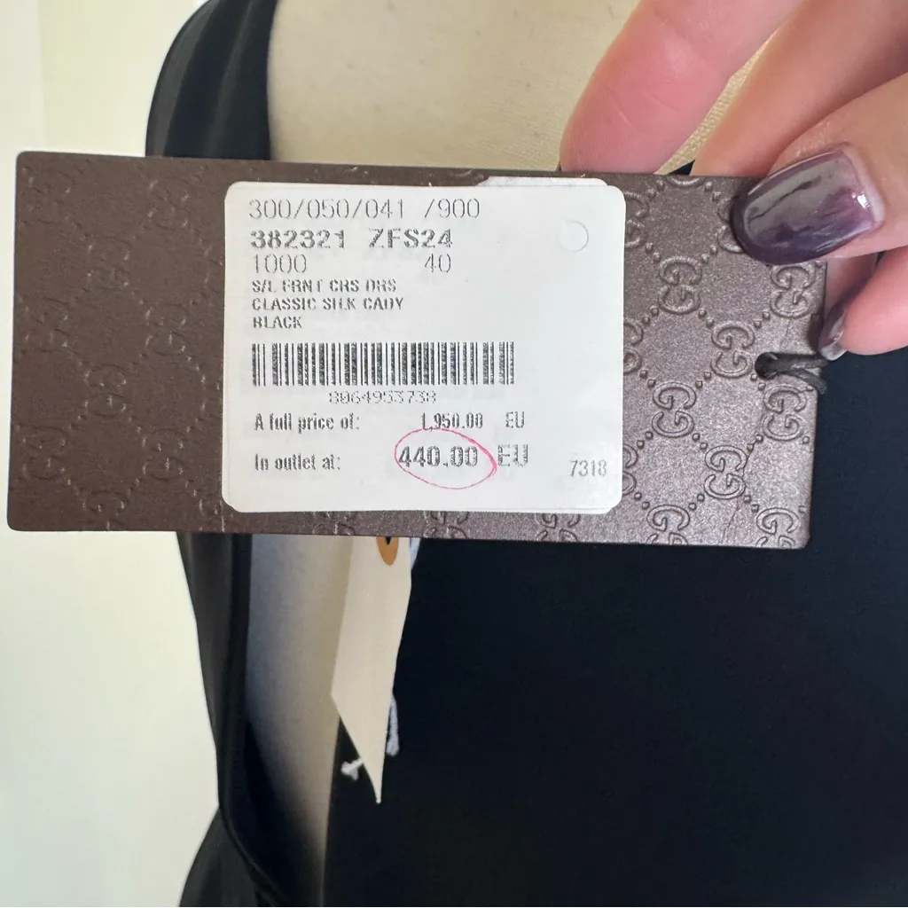 Gucci Cross Classic Silk Cady Dress - Image 4