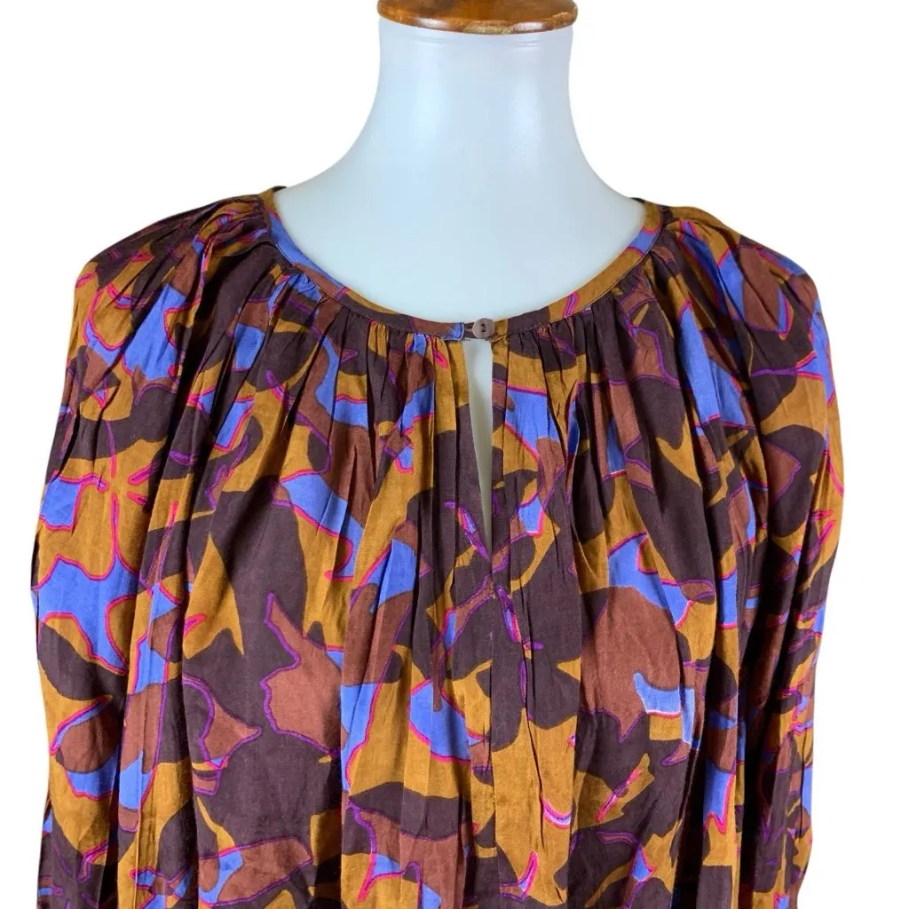 Roller Rabbit‎ Women’s Blouse Medium Multicolor Abstract Print 100% Viscose - Image 2