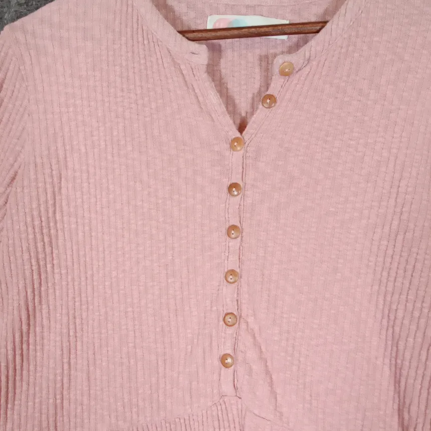 Free People Beach Blossom Button Up Shirt Love In Mist Womens SMALL Dress - Image 5