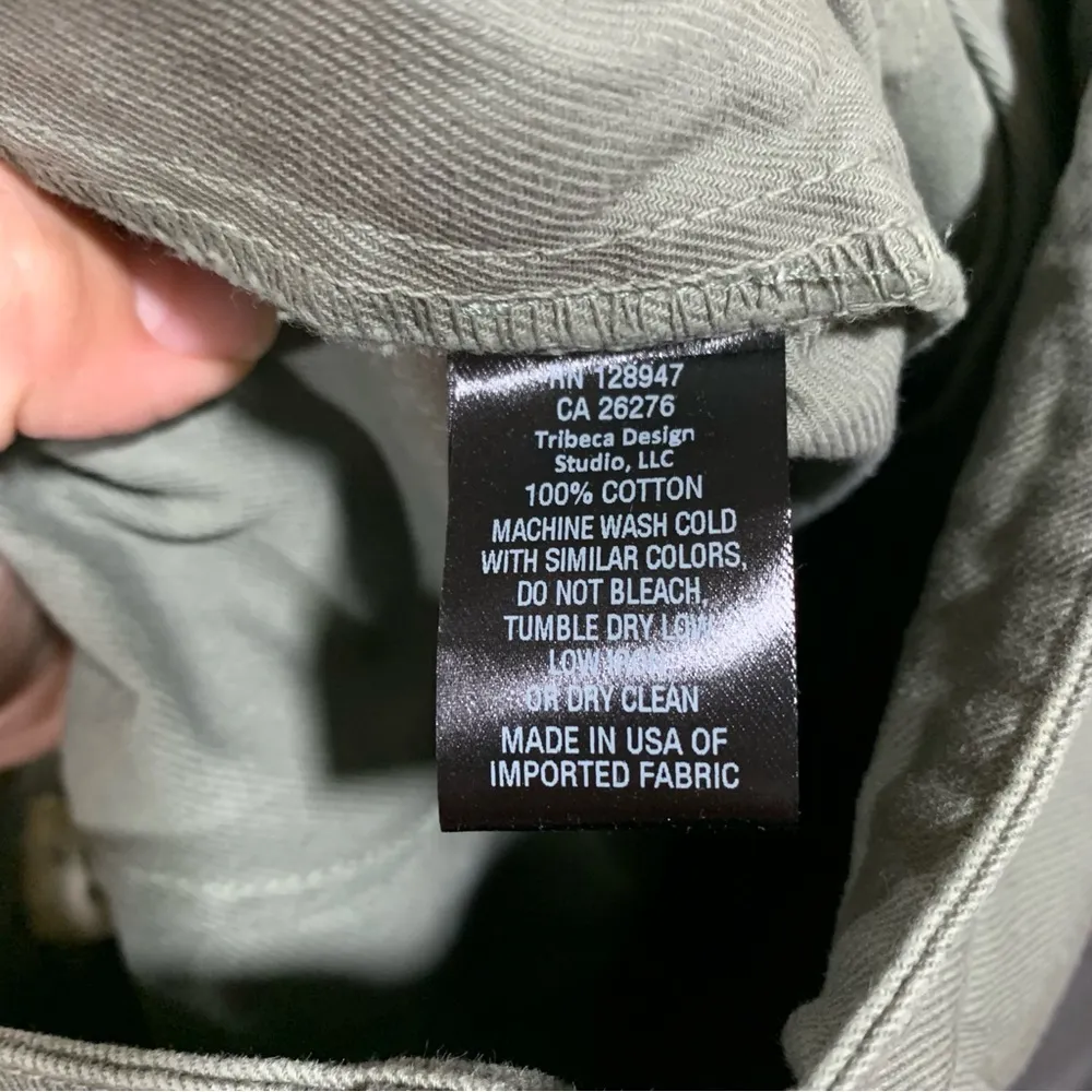 Nili Lotan Quentin Cargo Pants Admiral Green Cotton Twill Size 8 - Image 8