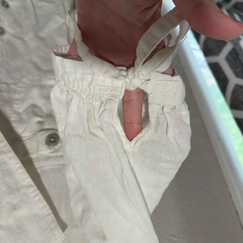 Free People Safari Babe Linen Blend Top Size Small - Image 4