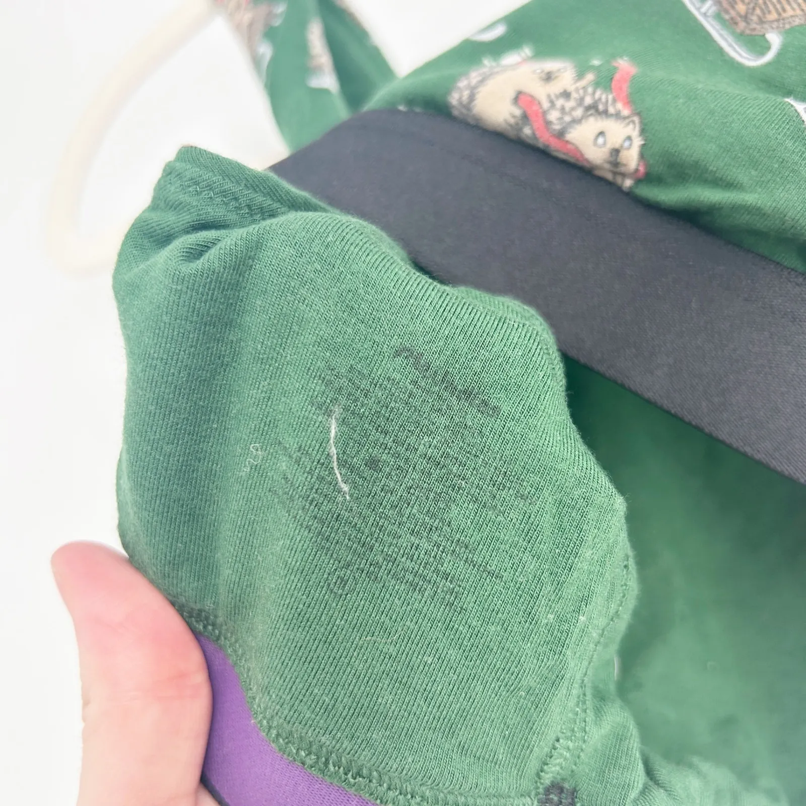 MeUndies Womens Sleigh Your Way Hedgehog Christmas Holiday Novelty Lounge Bra M Green Size M - Image 3