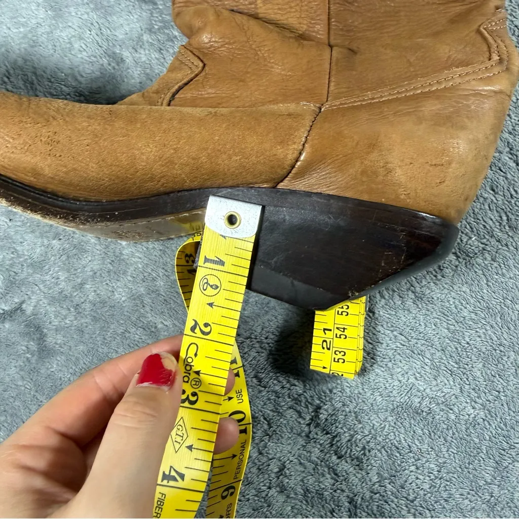 Women's 6 Zodiac USA Genuie Leather Western Cowboy Pointed Toe Boots Horse - Image 10