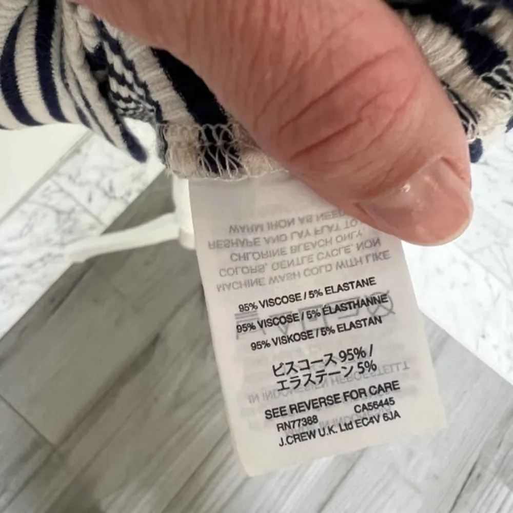 Madewell District Dress Sleeveless Blue & White Stripe XS Small - Image 4