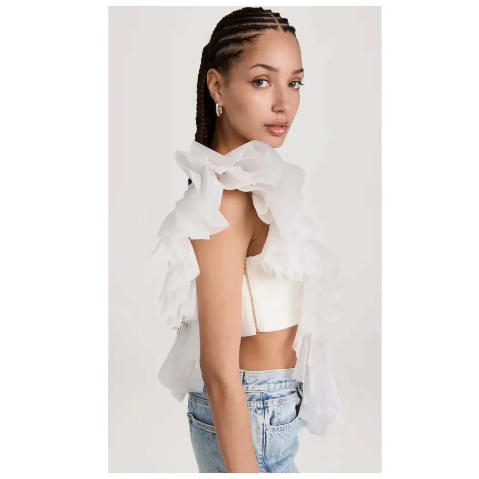 NWT Aje Orbit Sculptural Pleated Top (UK/AU 4 = US 0) Size 00 - Image 5