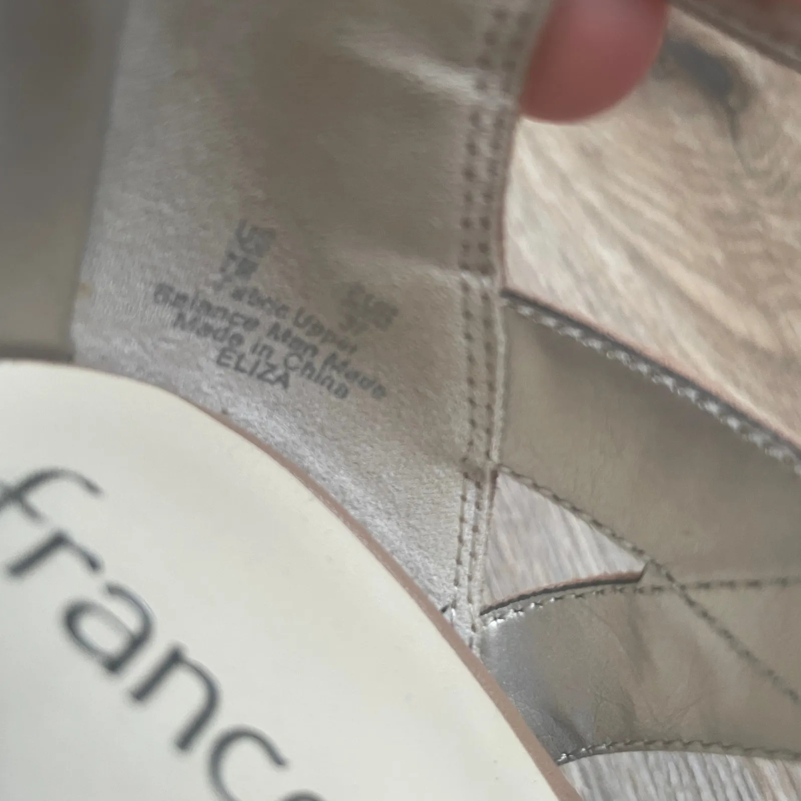 Francesca's Block Heel Sandals size 7 Faux Suede Lace Up Open Toe Boho Chic Shoe - Image 5