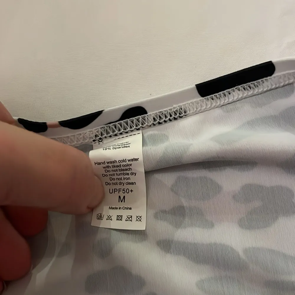 New Leopard Print Pink Black Bikini, Size Medium NWT White - Image 14