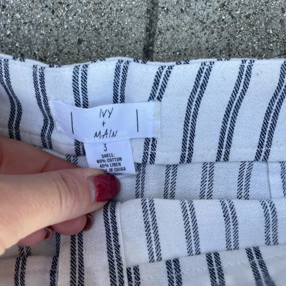 Ivy + main striped linen skirt sz xs - Image 5