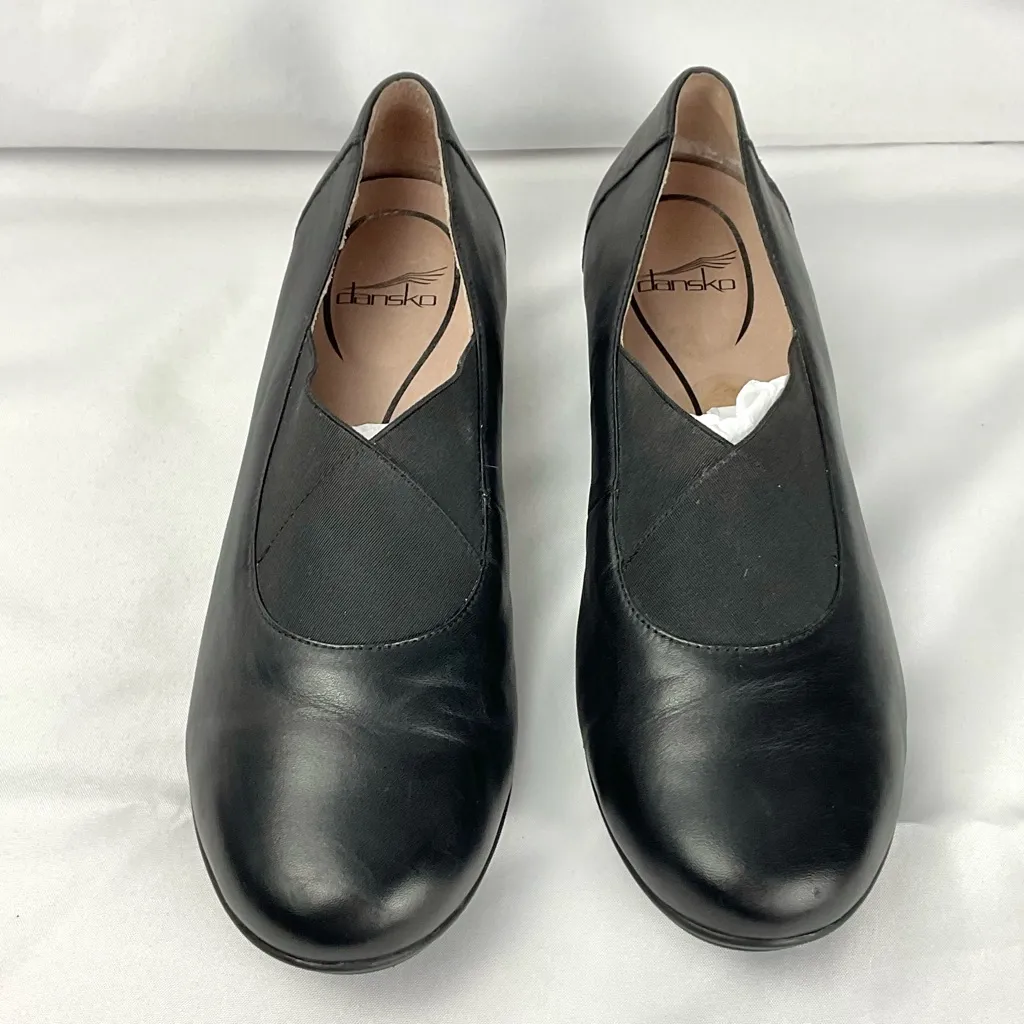 DANSKO Ann Slip On Shoes Leather Sz 42 Black Nappa Comfort Shoes Loafers - Image 2