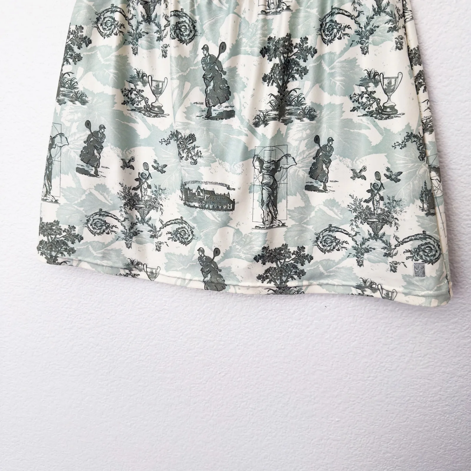 [Nike] Vintage Green Dri-Fit Tennis Pickleball Toile Polo Active Skort Sz Large - Image 8