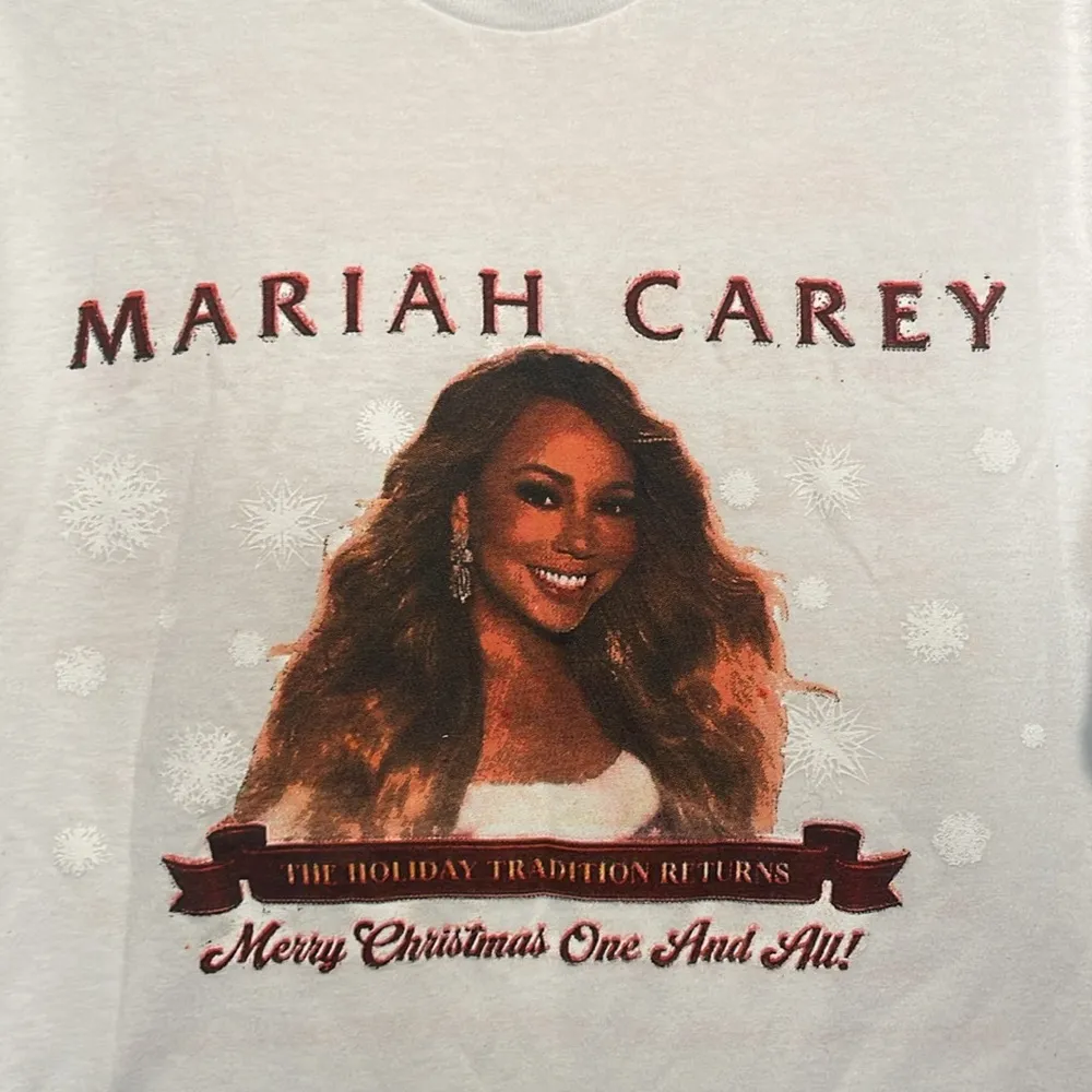 Mariah Carey- Merry Christmas One And All Tour Date T-Shirt- Size M/L - Image 4