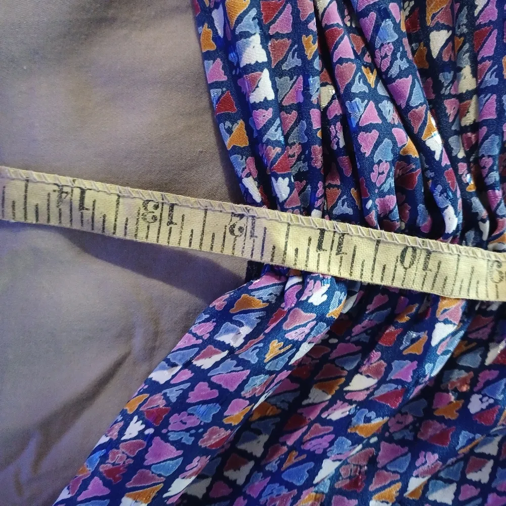 Studio 1 New York vintage groovy purple pink geometric fit & flare dress size 12 - Image 11