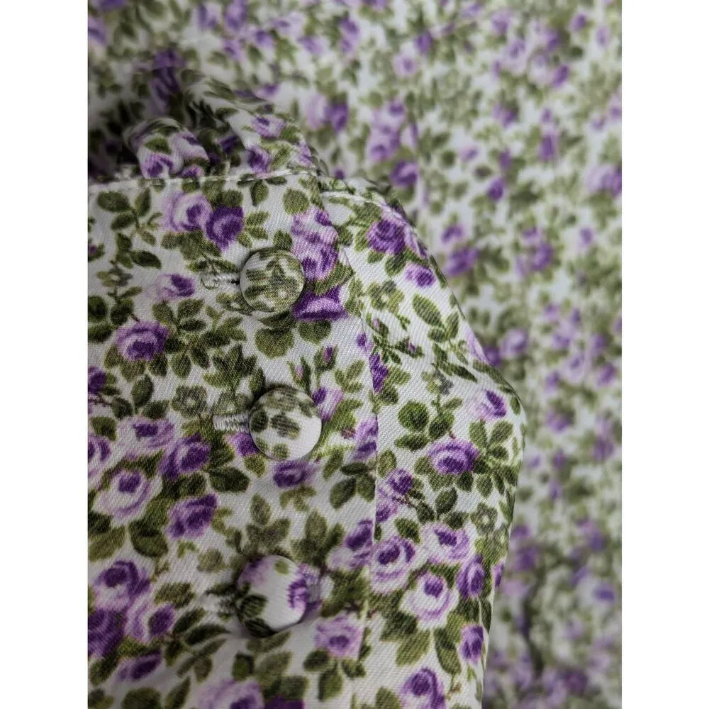 & Other Stories voluminous floral printed midi dress US 6 - Image 3