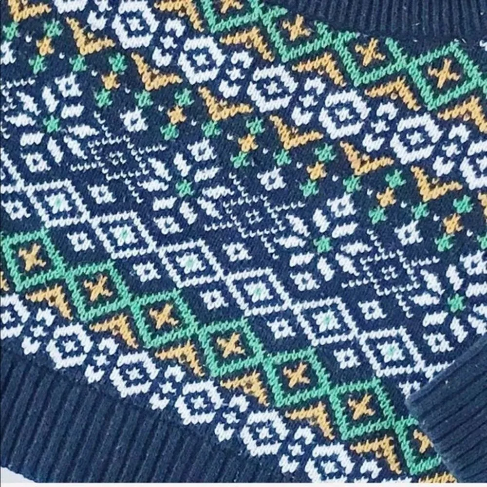 BDG Urban Outfitters Fair Isle Nordic Cropped Pullover Sweater Women's Size XS - Image 6