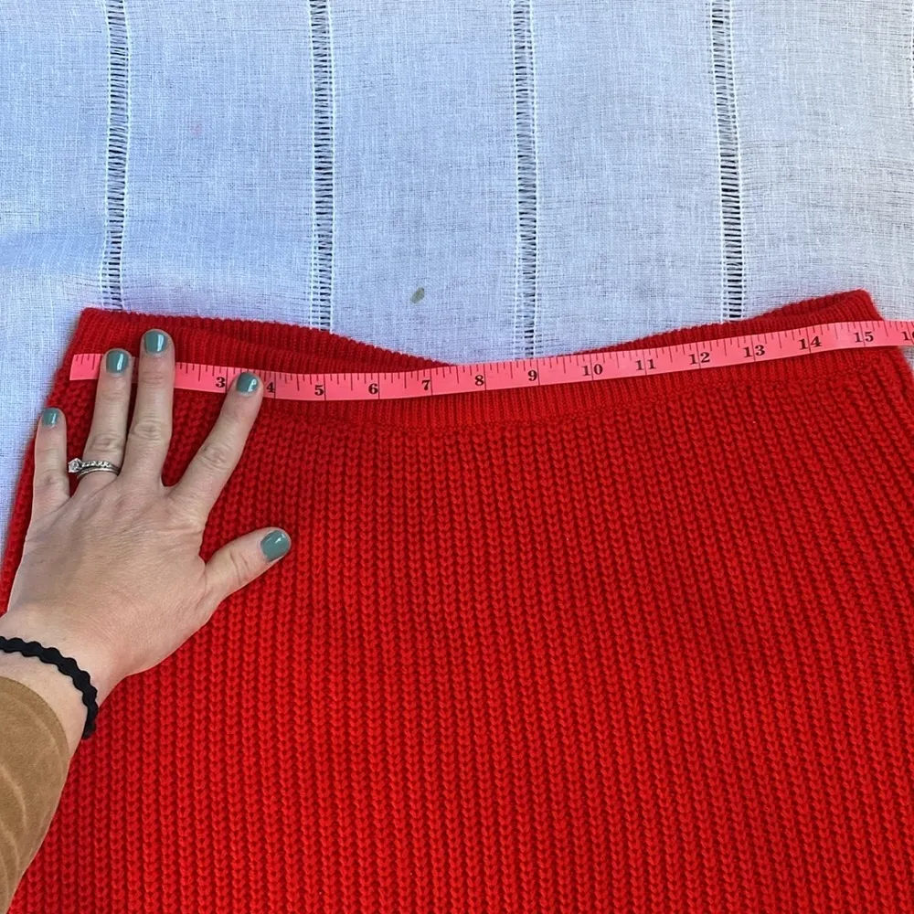 Genesis vintage cherry red midi sweater skirt. Size M - Image 7