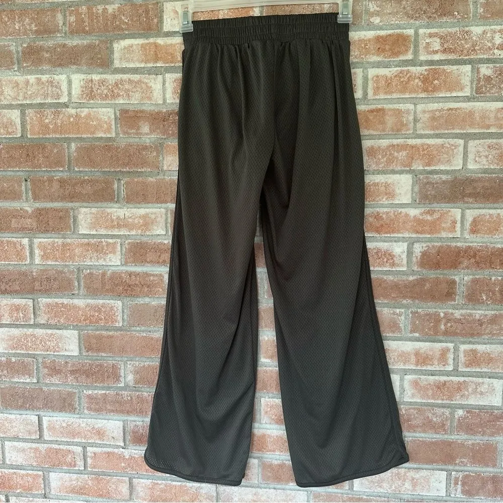 Offline Aerie Wide Leg Sweatpants Built In Shorts Women’s XS Gray Perforated - Image 4