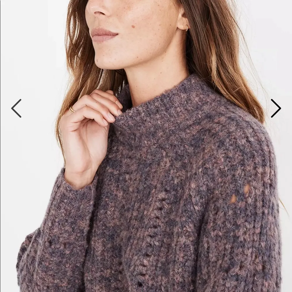 Madewell  Pointelle Mockneck Pullover Sweater - Image 5