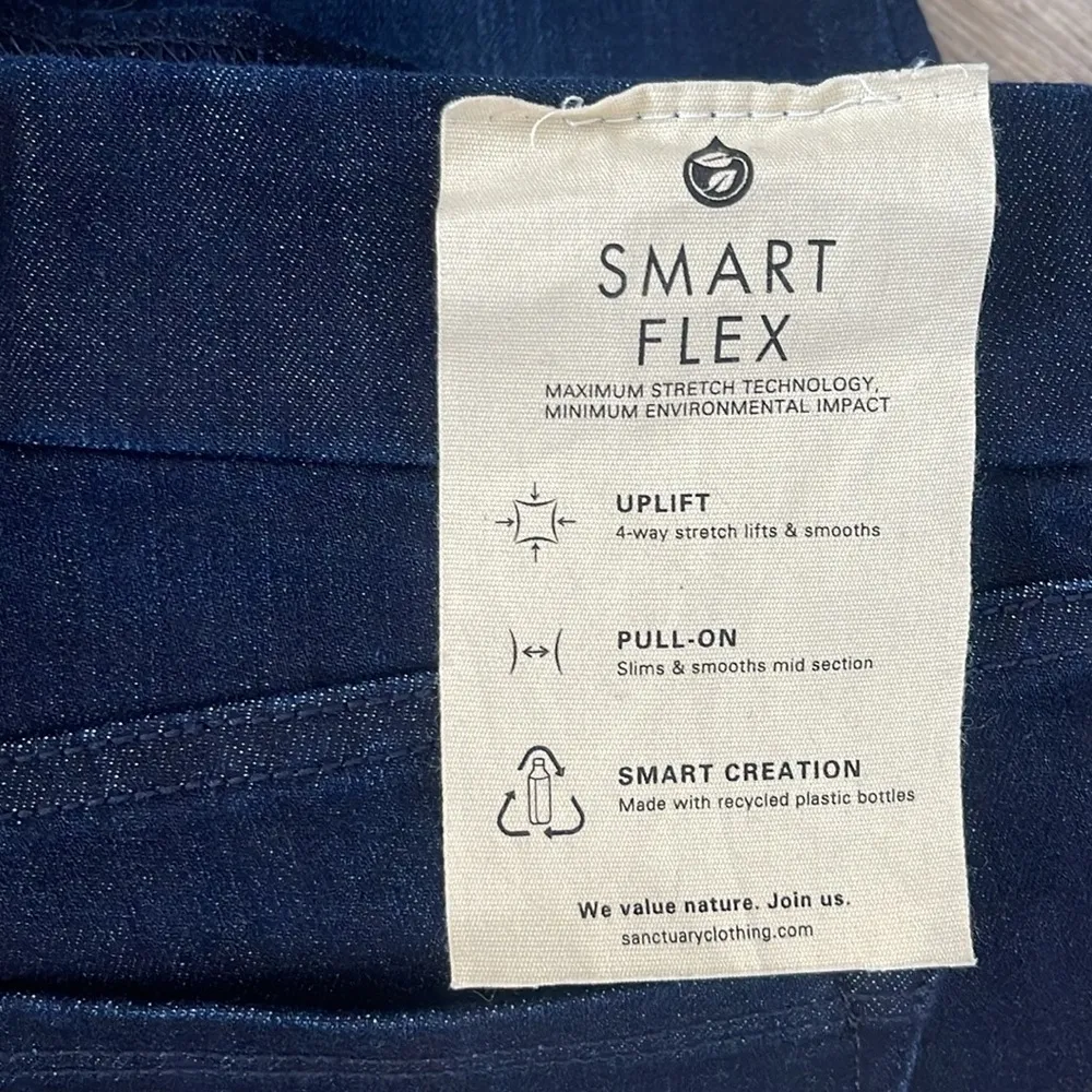 Sanctuary Uplift Pull-On Denim Jeggings in Dark Blue - Image 13