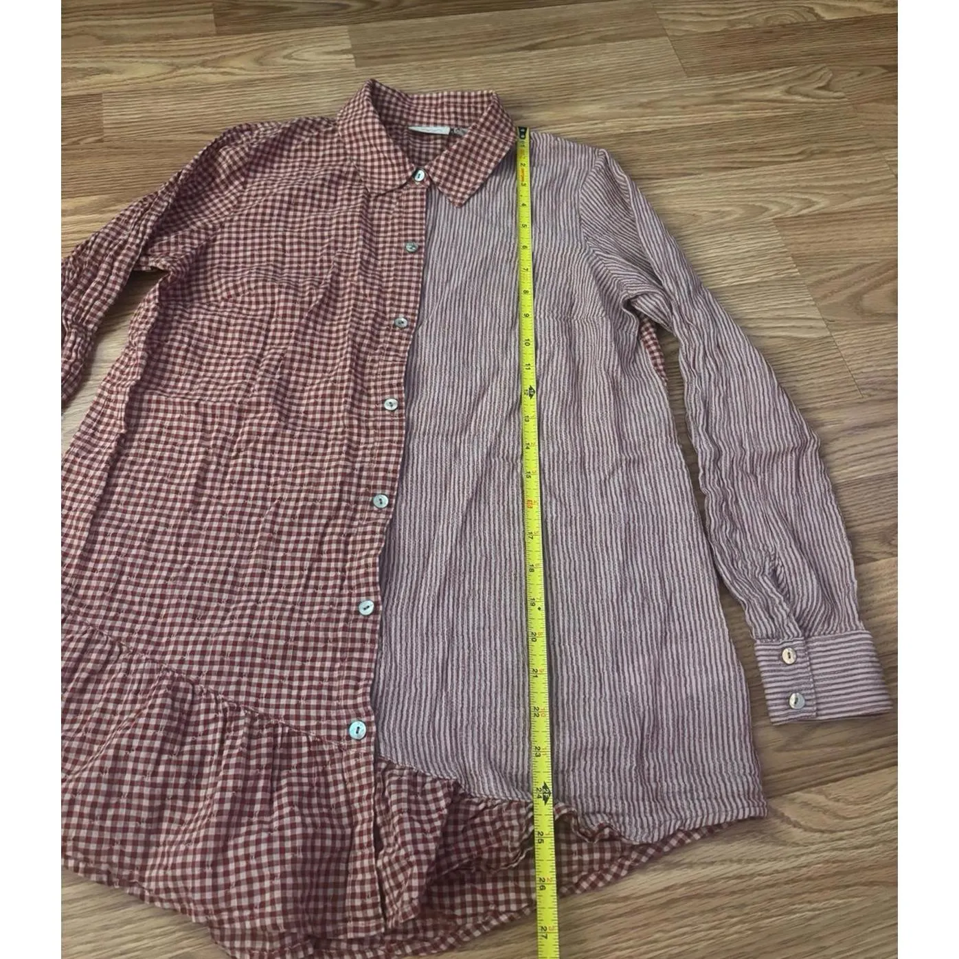 LOGO By Lori Goldstein Checkered Button Shirt Size XS - Image 5