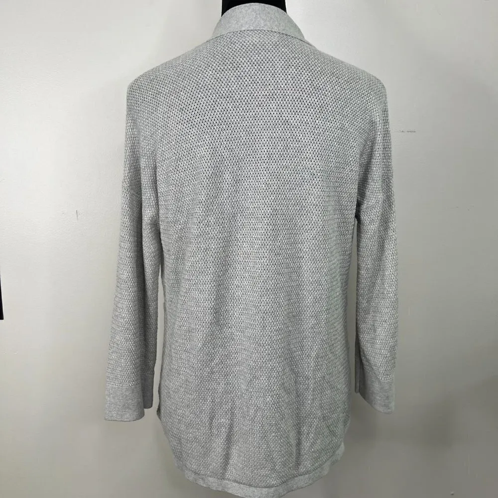 Wilfred Aritzia Silk Cotton Cashmere Blend Open Front Knit Cardigan with pockets - Image 6