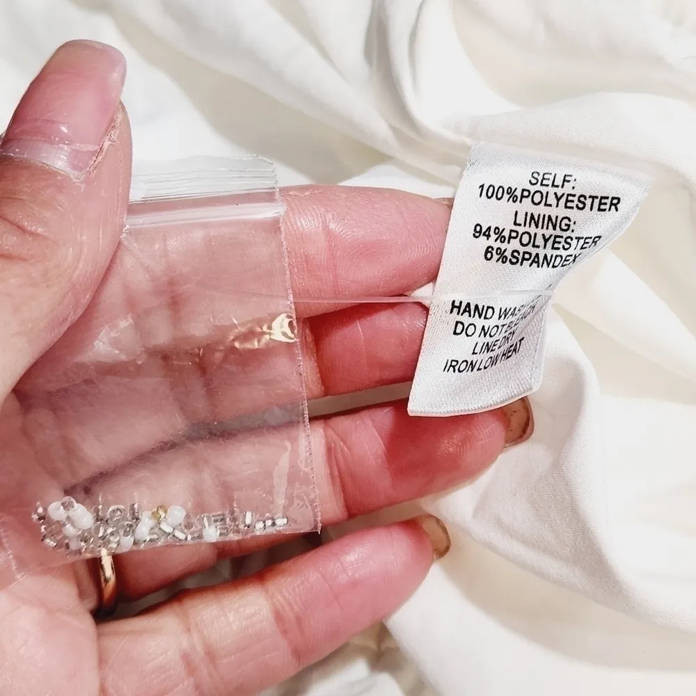 Lulu's From This Day Forward Ivory Beaded Romper Size: S - Image 14