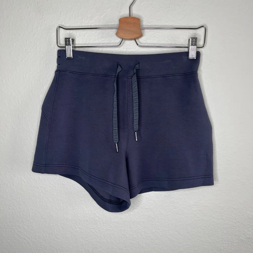 Spanx Womens AirEssentials Navy Blue 4 inch Shorts Small 50683r - Image 2