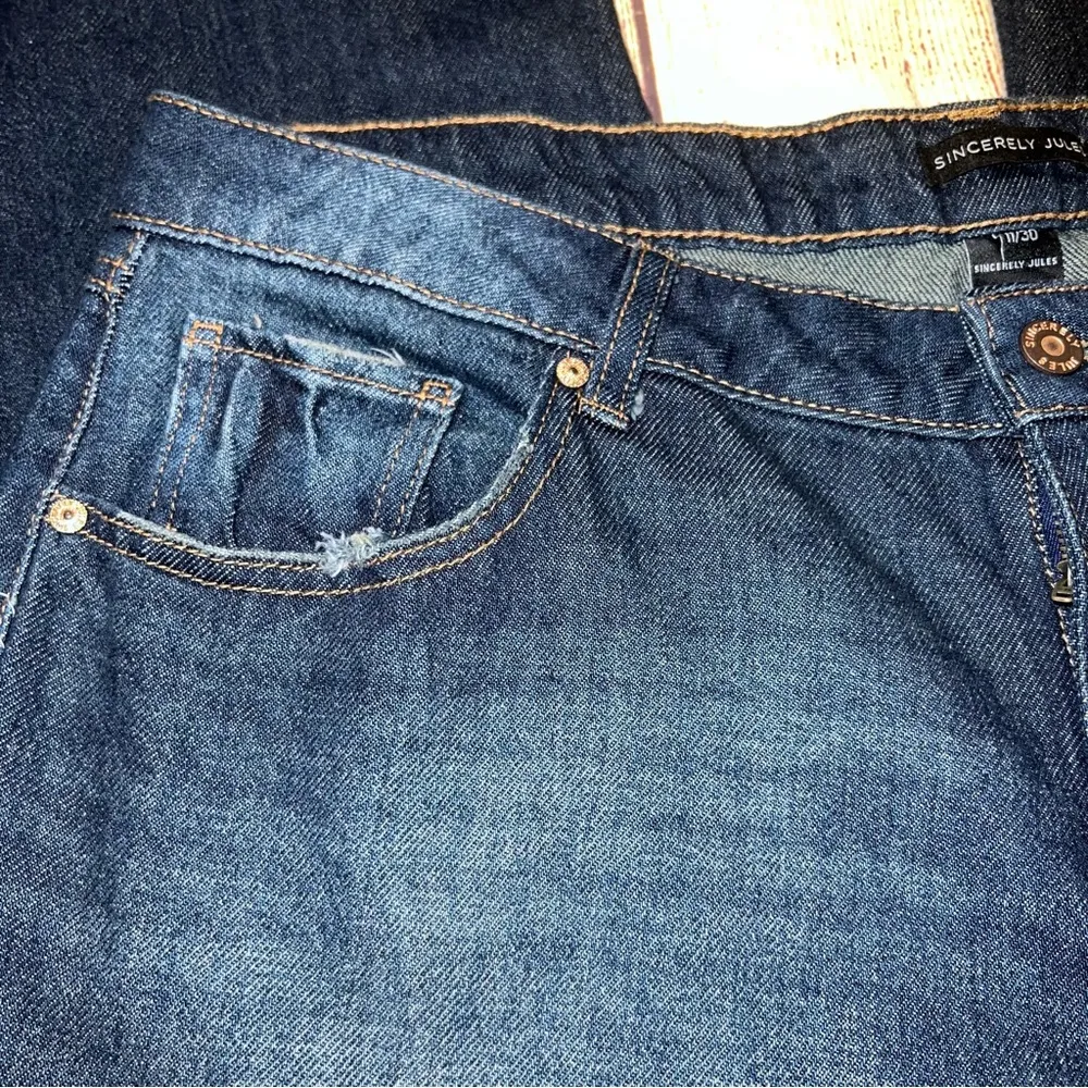 Sincerely Jules Women's low rise baggy  Jeans - Dark Blue - Image 11