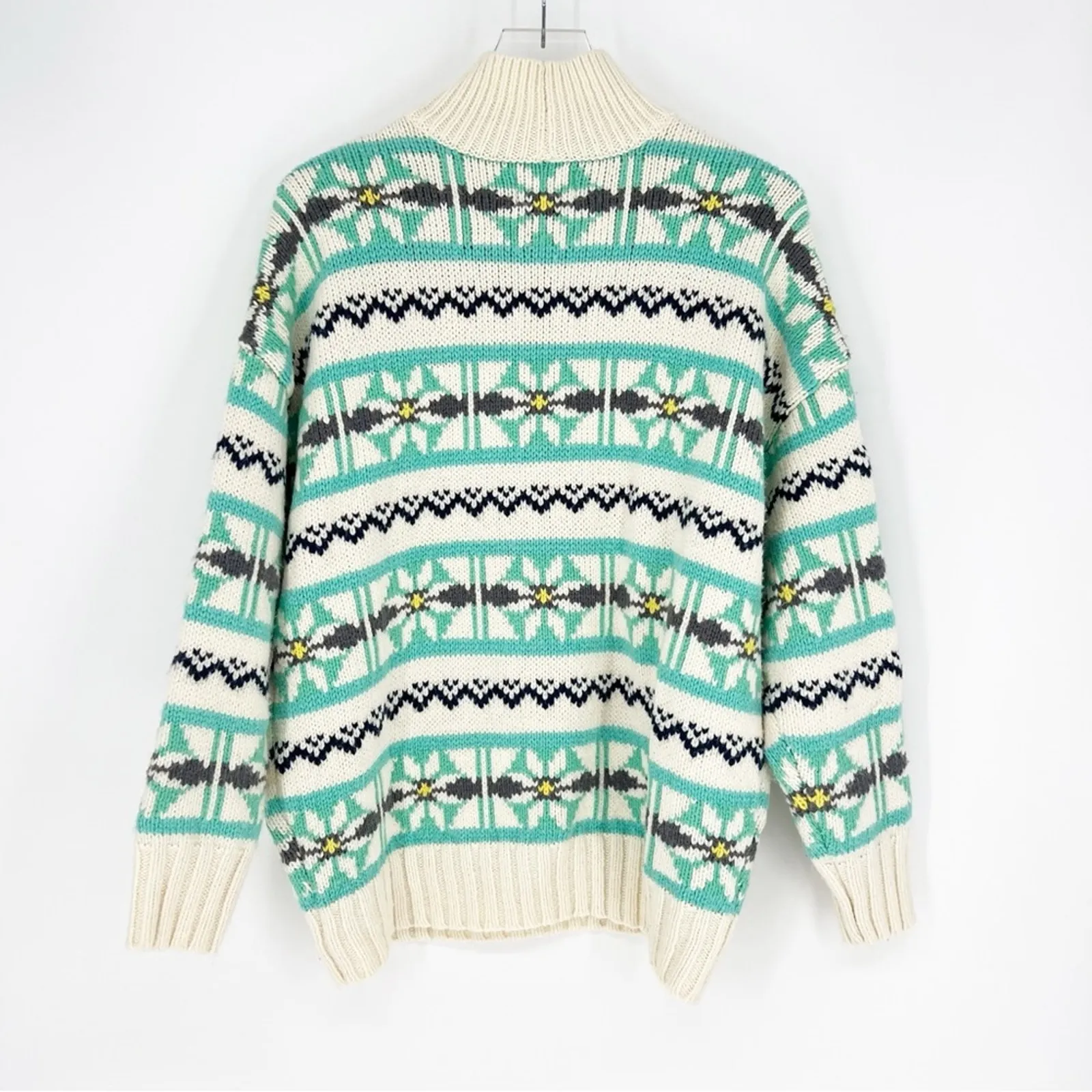 American‎ Eagle Outfitters Fair Isle Turtleneck Sweater S - Image 3