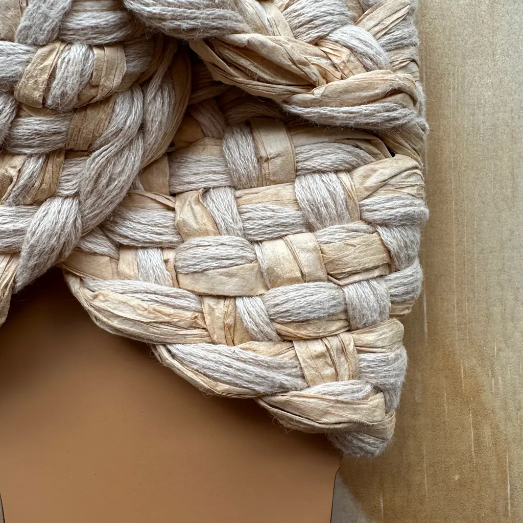 Asos Design Wide Fit Flossie Woven Flat Sandal Natural Color (US WIDE 6) - Image 2