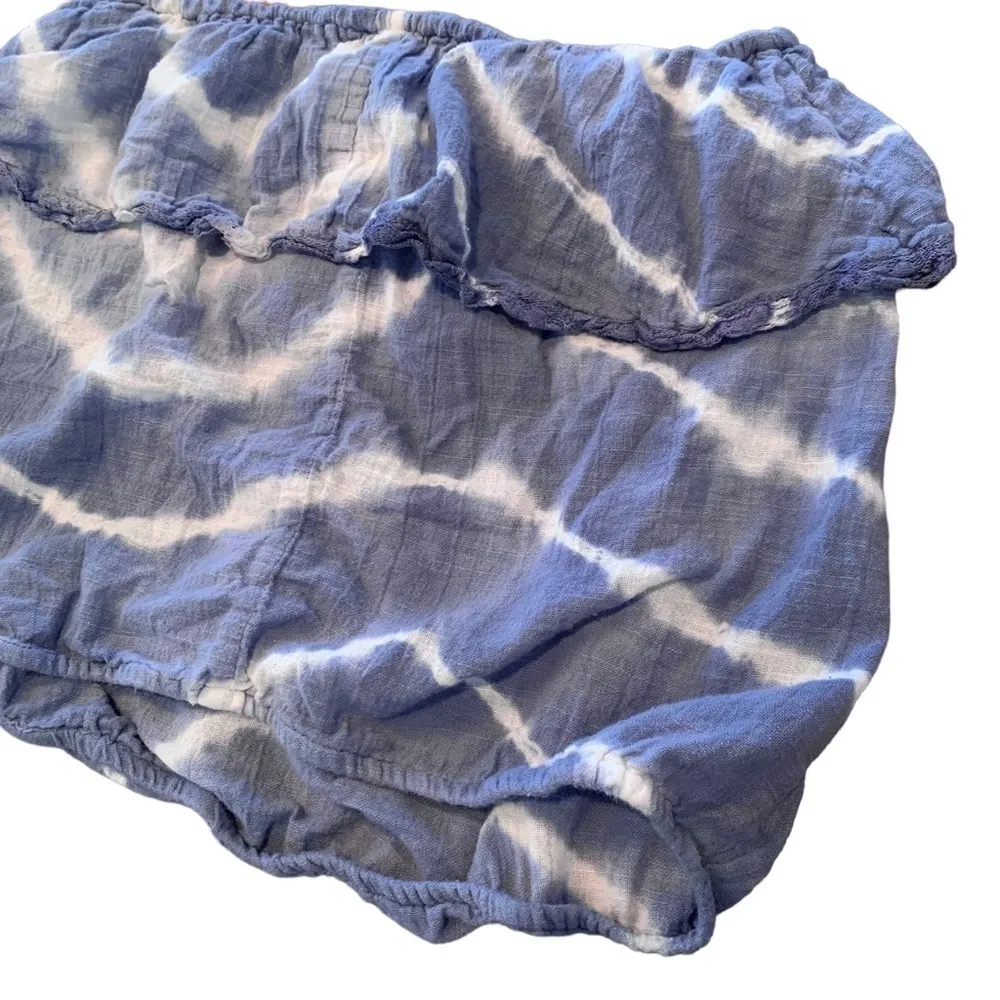 Women's American Eagle blue tie dye cropped tube top - Image 6