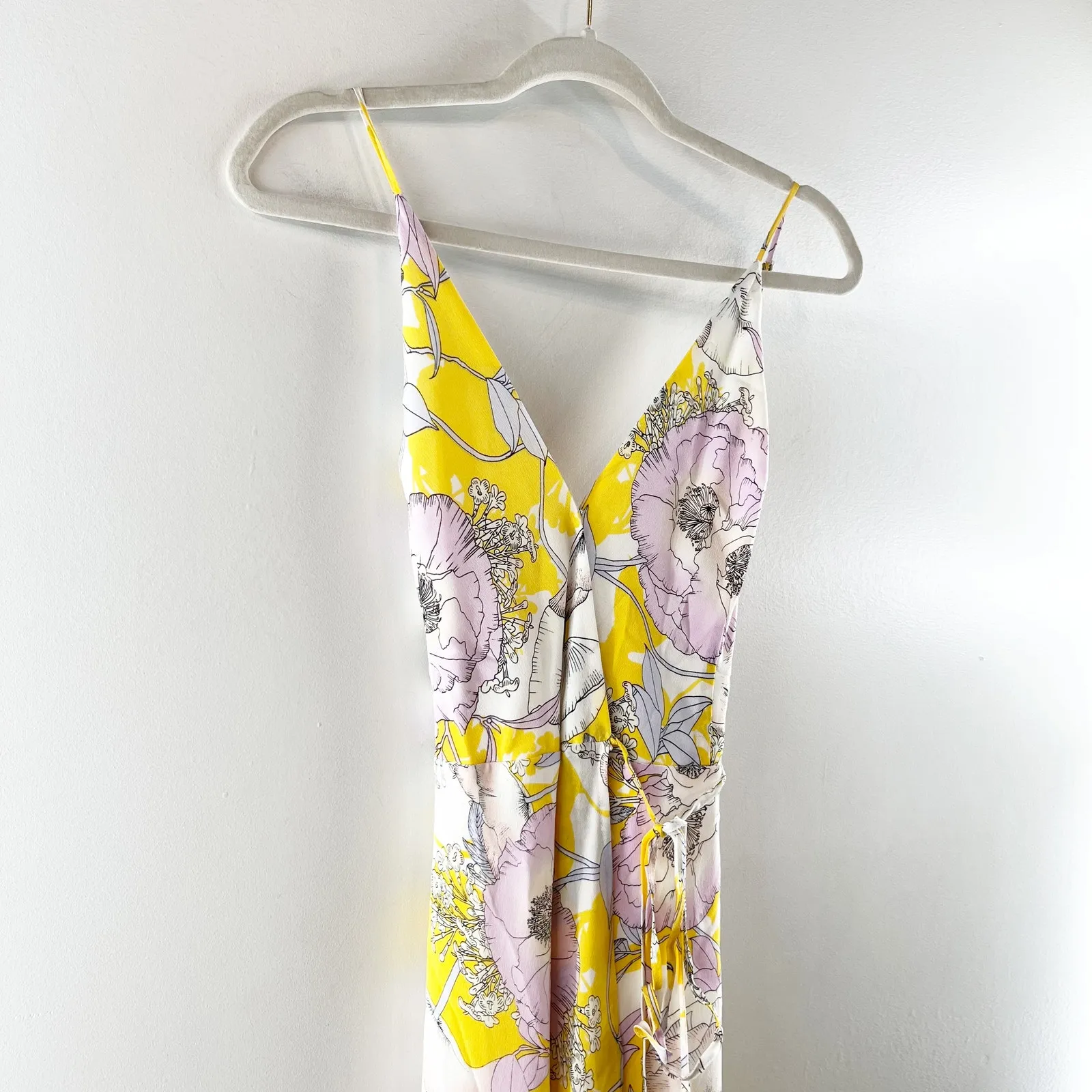 Yumi Kim Rush Hour Wrap Maxi Dress in Bora Bora Floral Yellow Medium - Image 6