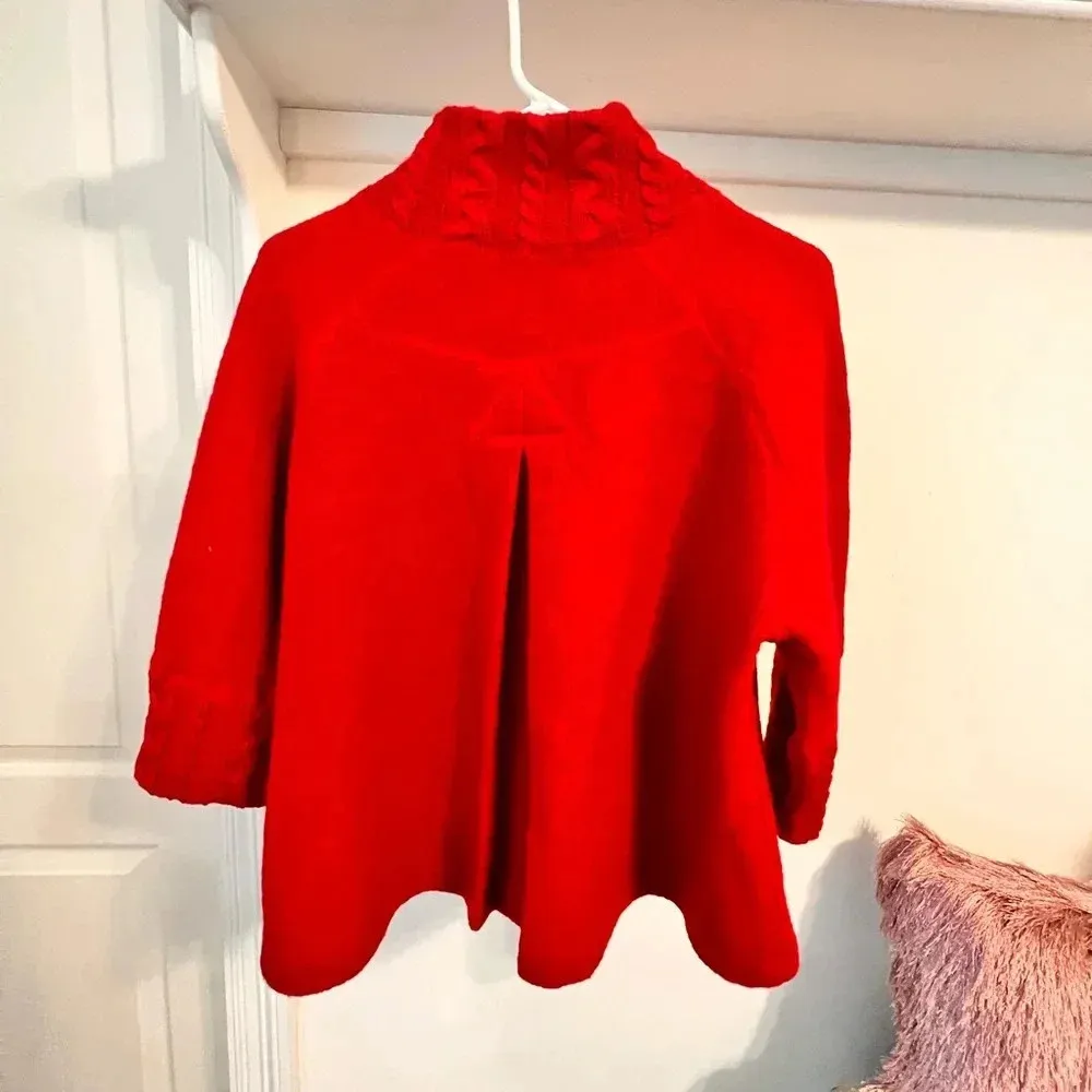 For Cynthia ( Cynthia Rowley ) Red Wool Buttoned Jacket - Image 5