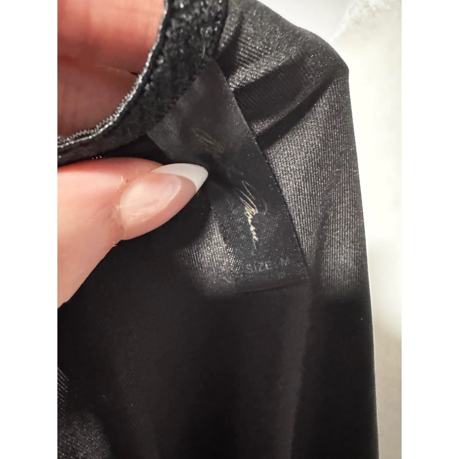 Marilyn Monroe Women's Black Velvet Lace Trim Cami Slip Mini Dress Size Medium - Image 5