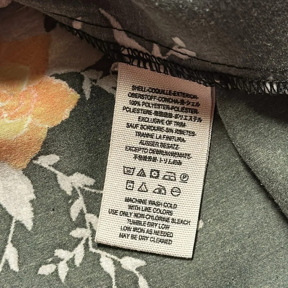 Free People Long Sleeve Black Floral Parker Dress - Image 12