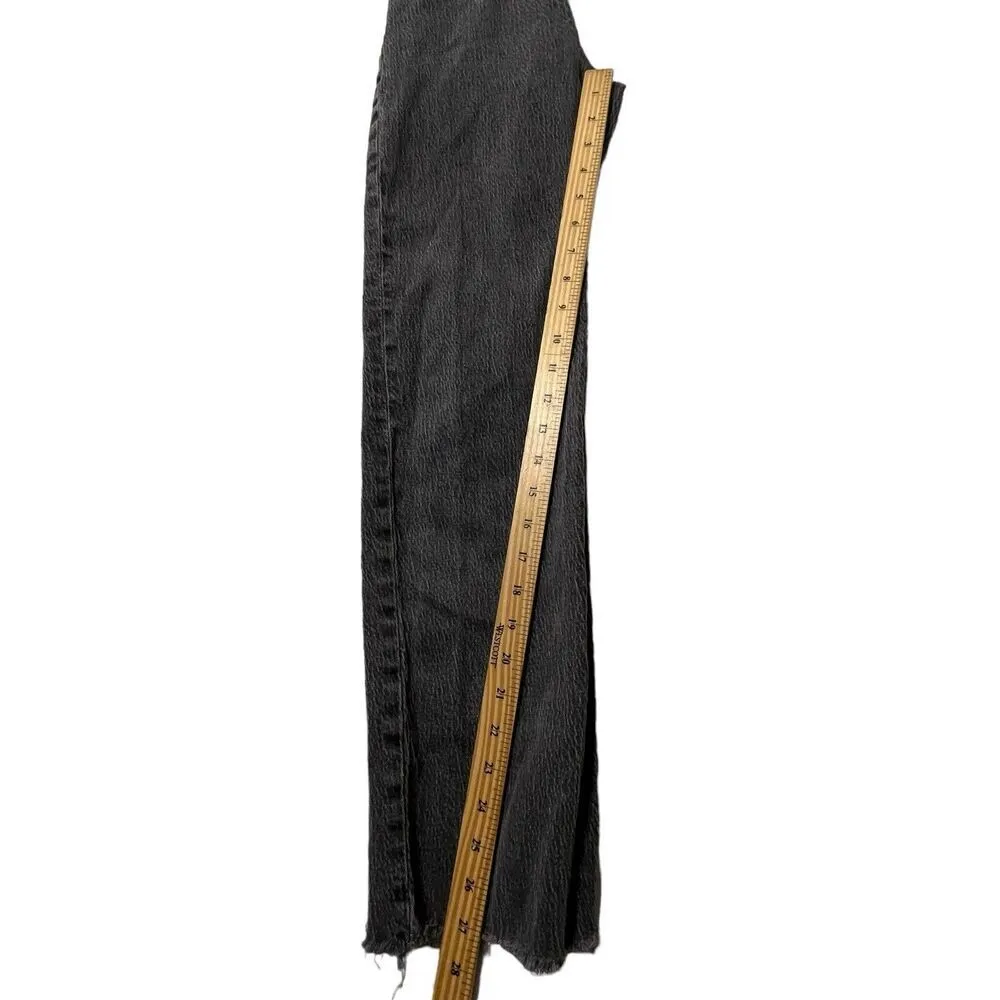 Madewell Perfect Vintage Straight Jeans Lunar Wash Women’s Size 24 Raw Hem - Image 12