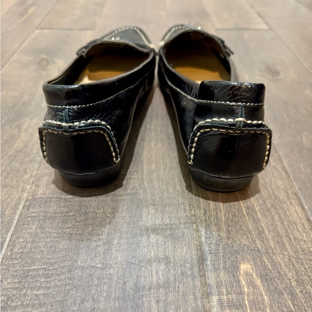 Naturalizer Black Leather Buckle Loafers Size 11 Comfort Slip On Shoes - Image 3