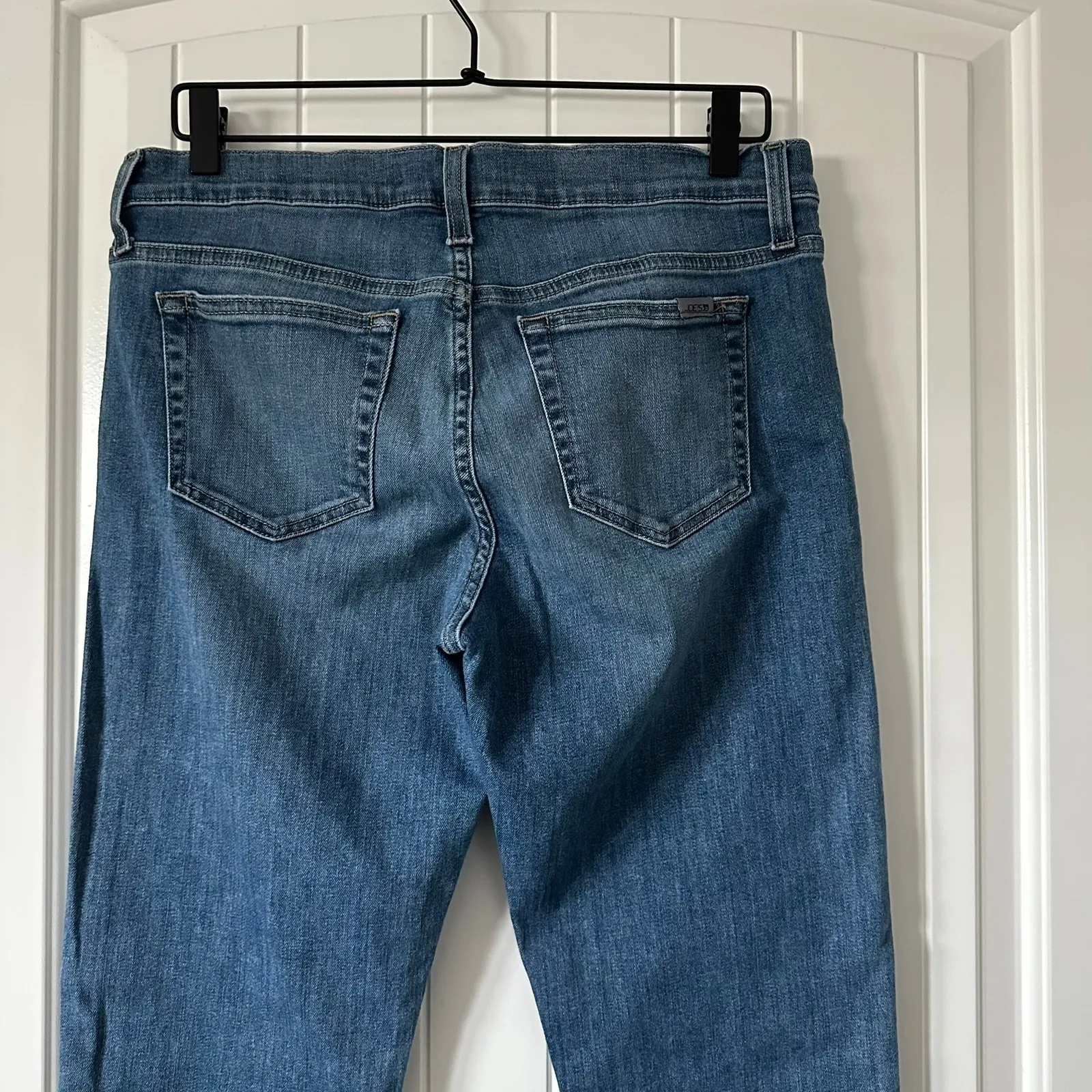 Joe's Jeans Crop Straight Leg Frayed Hem Denim Blue Women's‎ Size 30 - Image 5