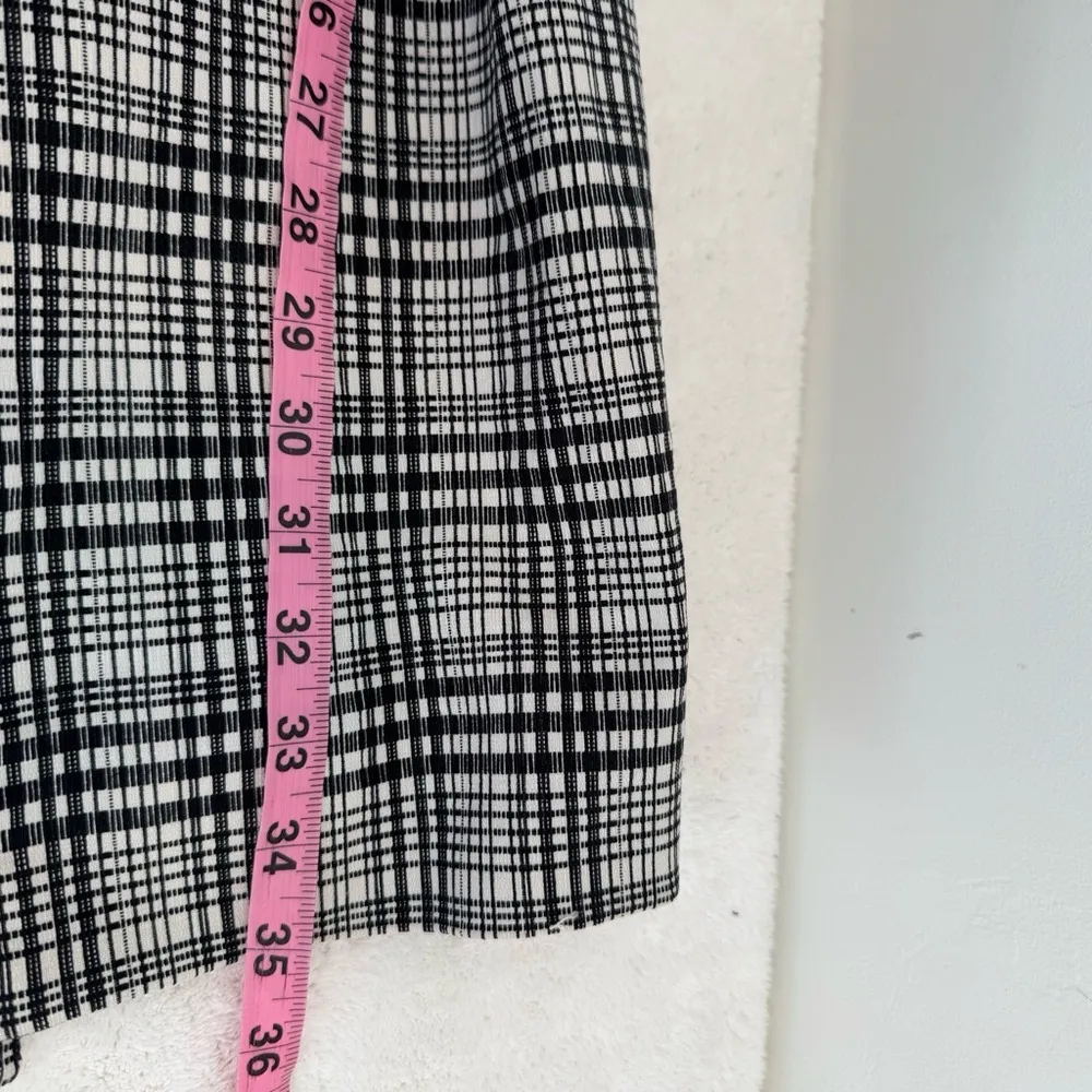 Classic Carolina Belle Black & White Plaid Open Front L Jacket Size L - Image 8
