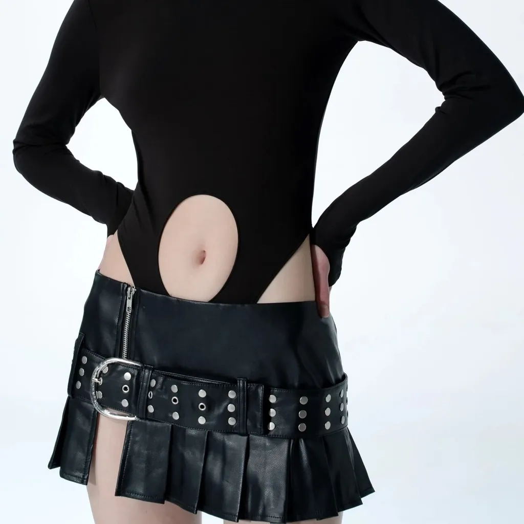 The Kript NWOT Belial Skirt Black Leather - Image 7