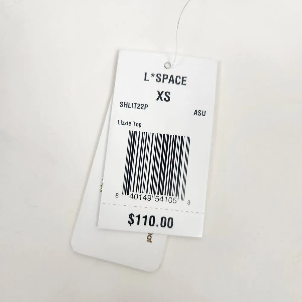 L*Space Lizzie Bikini Top in All Swirled Up Pink/Mauve Size XS NWT - Image 5