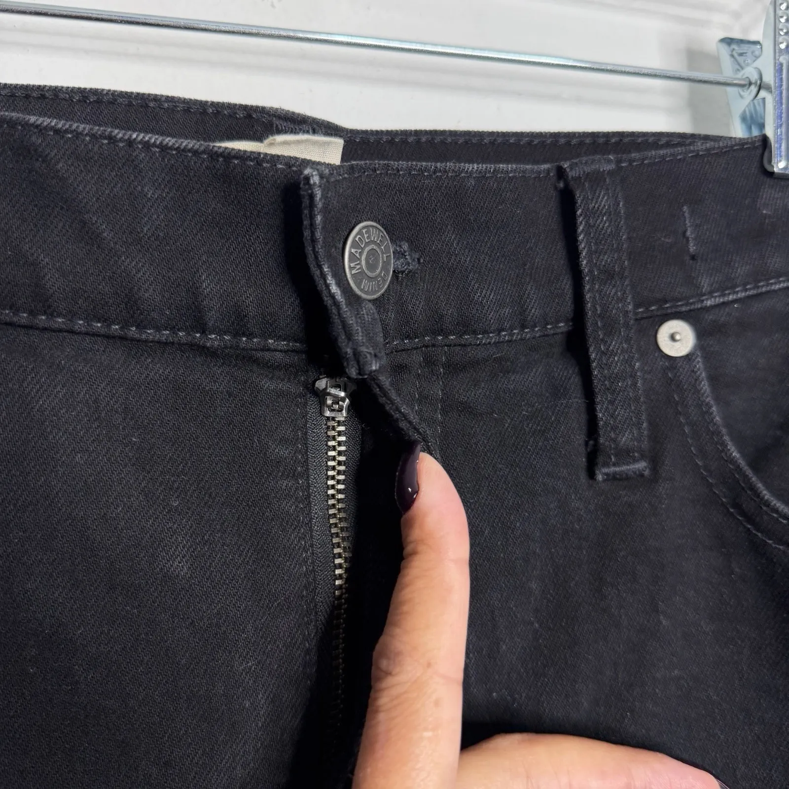 Madewell The Perfect Vintage Flare Jean in Sherborn Black Wash NF379 Size 31 - Image 7