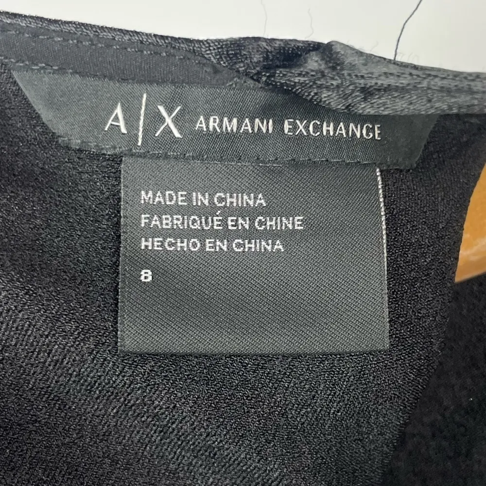 Armani Exchange Black Satin‎ Bell Sleeve Shift Dress - Image 12