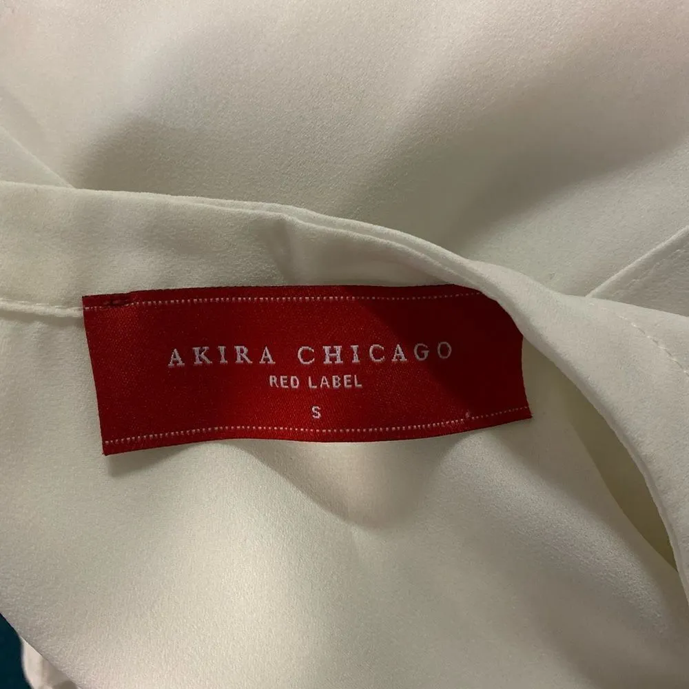 Akira #181  Chicago red label open back Blouse - Image 5